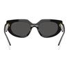 Prada Personalized Brand Logo Design Acetate Round Sunglasses Women Black Black 53 Basic Packaging-glasses Case + Packaging Box