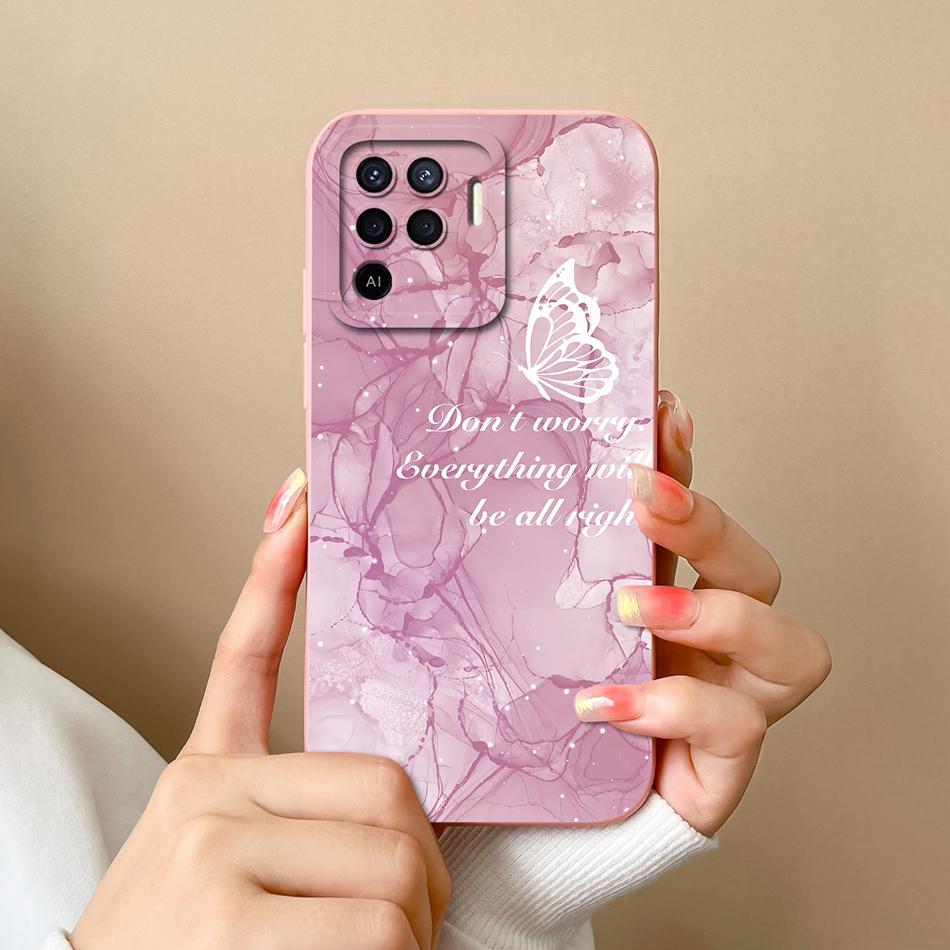 For Oppo Reno 5F 5 Lite 5Z 5K Case Cute Design Full Protection Phone Housing For Oppo Reno5 5G Soft Liquid Silicone Back Covers