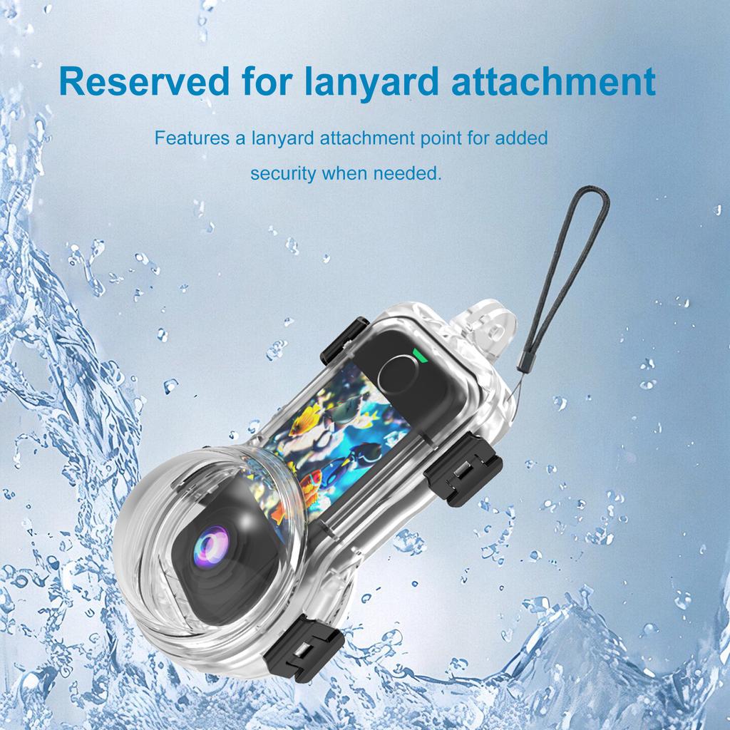 Invisible Dive Case Waterproof Case Housing Cover for Insta360 X4 Air Camera Shockproof Material Protect Camera From Collisions