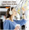 XIAOMI HAYLOU S35 ANC Wireless Headphones Over-ear 42dB ANC Headphone Bluetooth 5.2 40mm Dynamic Driver 60-hour Battery Life Earphones