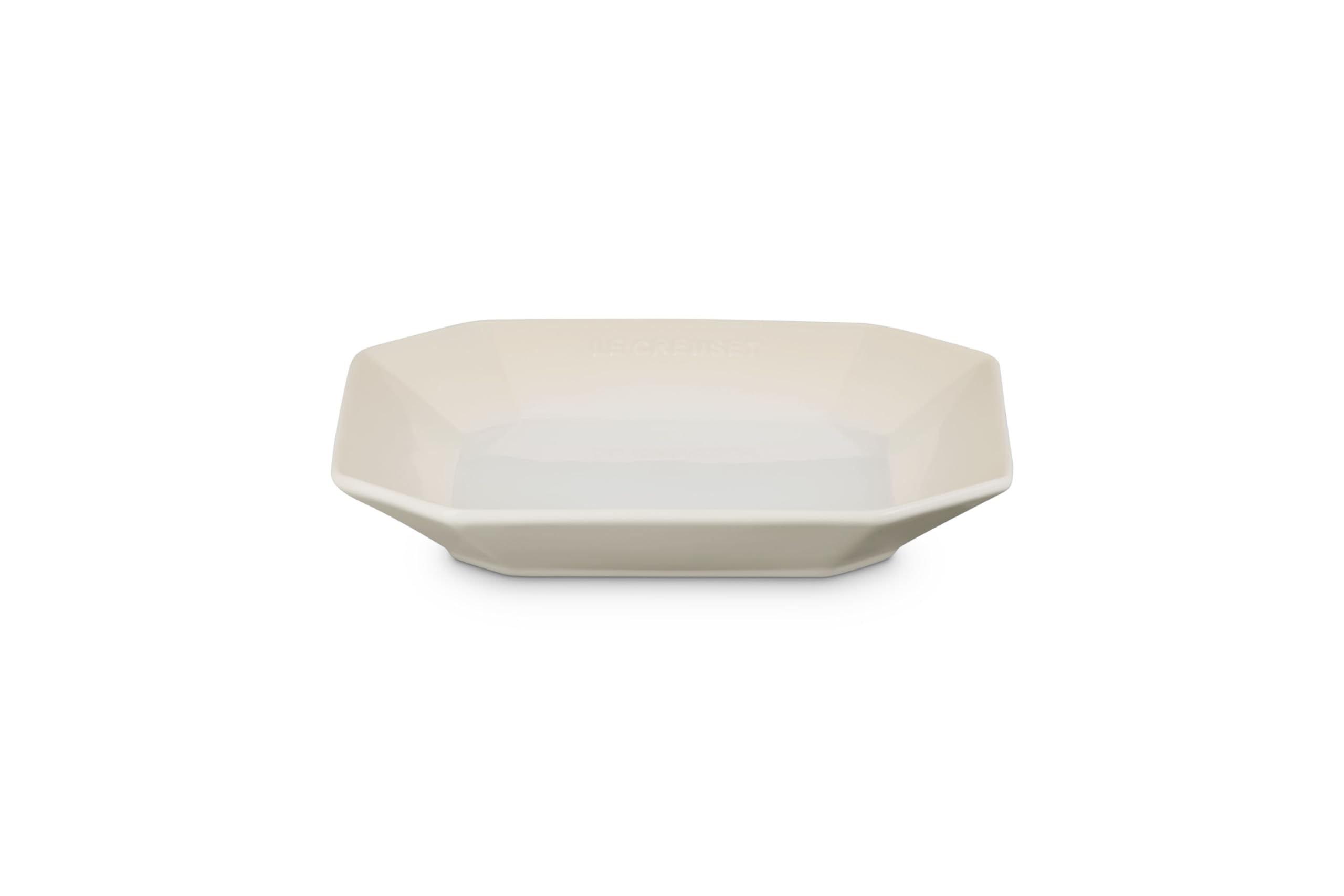 Le Creuset Octagon Square Plate 22cm Meringue