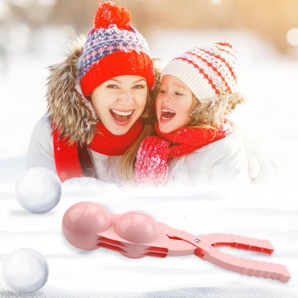 Children Play Snow Work Large Double Ball Snowball Clip Ski Pliers Spoon Clip Snow Device Sand Ball Clip Beach Toys