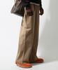 Seuteulaikeu Washed Cotton Relaxed Pants (Beige)