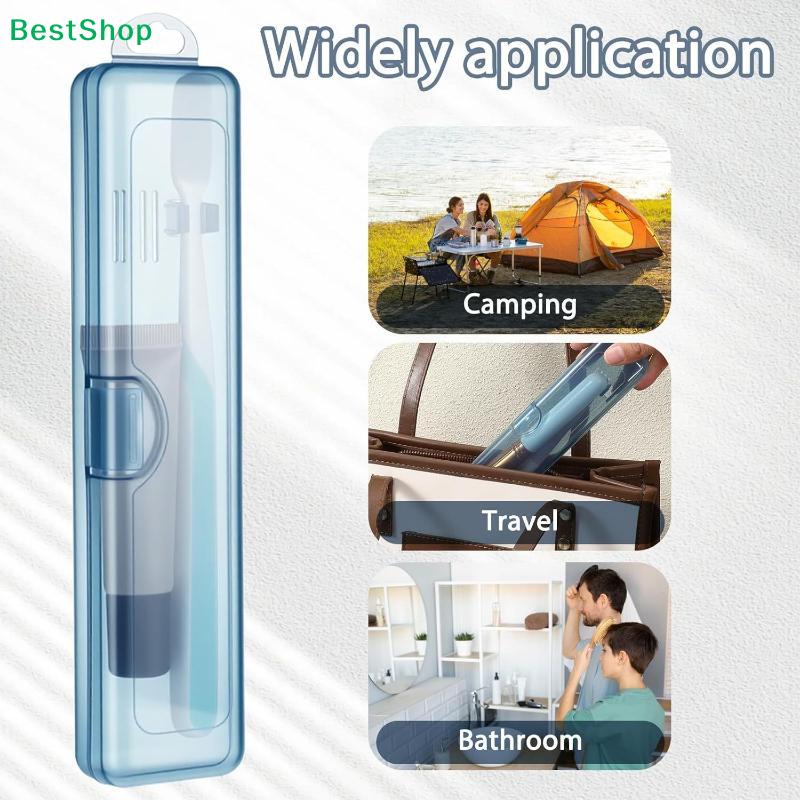 Translucent Travel Toothbrush Case,Portable Plastic Storage Box for Toothbrush & Toothpaste,Ideal for Travel&Business Trip
