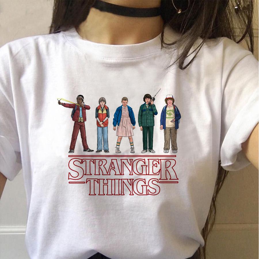 

Футболка Stranger Things для чоловіків та жінок, з круглим вирізом, коротким рукавом, м яка, дихаюча, зручна, бавовняна футболка L