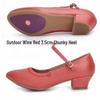 Women's Soft Sole Ballroom & Square Dance Shoes - Ox Tendon Sole for Modern Latin and Waltz.