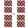 4pcs/6pcs/8pcs Valentine's Day themed placemats, linen placemats for home kitchen restaurant, fashionable print, table mats for holiday parties