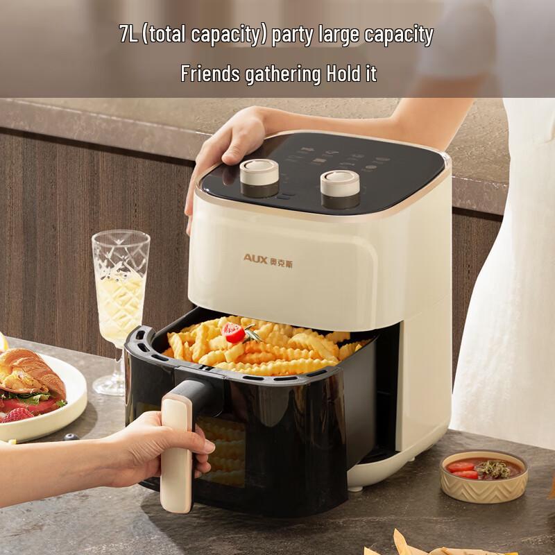 AUX 7L Visual Air Fryer with Knob Control