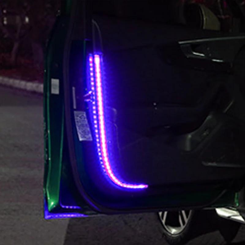 1/2/4pc Car door warning light, phantom color light, always on when opening the door, car anti rear end collision flashing light