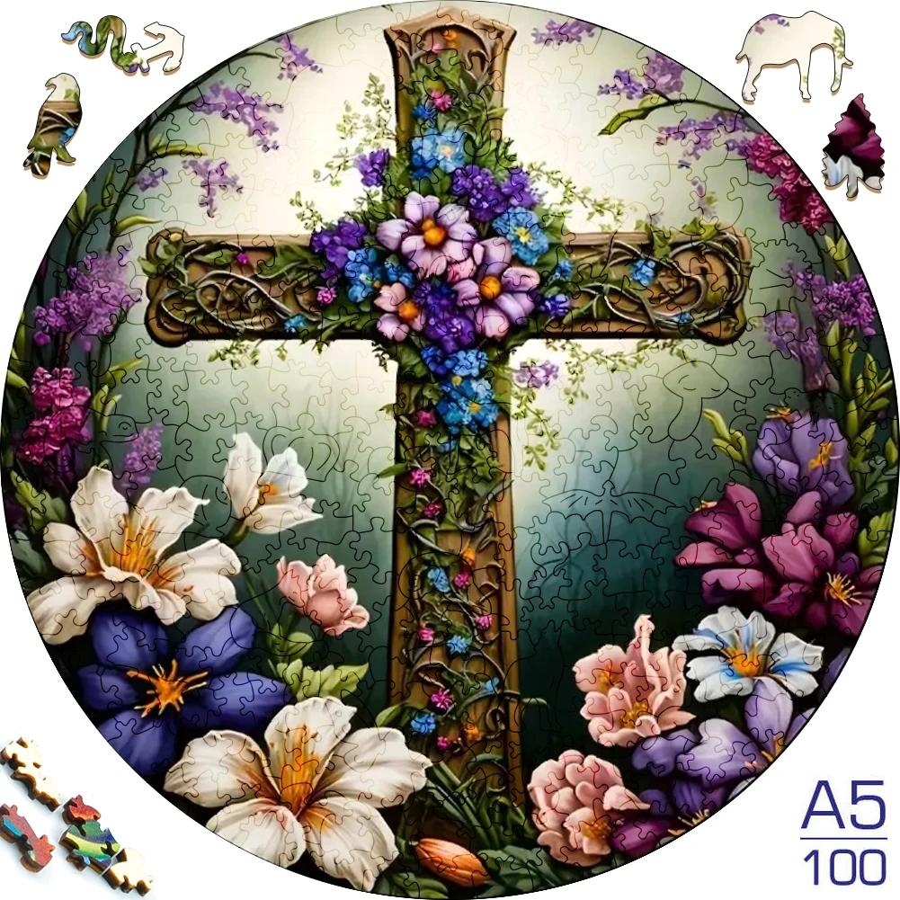 Non-Toxic Moon A3/A4/A5 Size Wood Jigsaw Puzzle With For Adults Children Not Common Shape A Gifts For Parent-Child Games And Family Fu