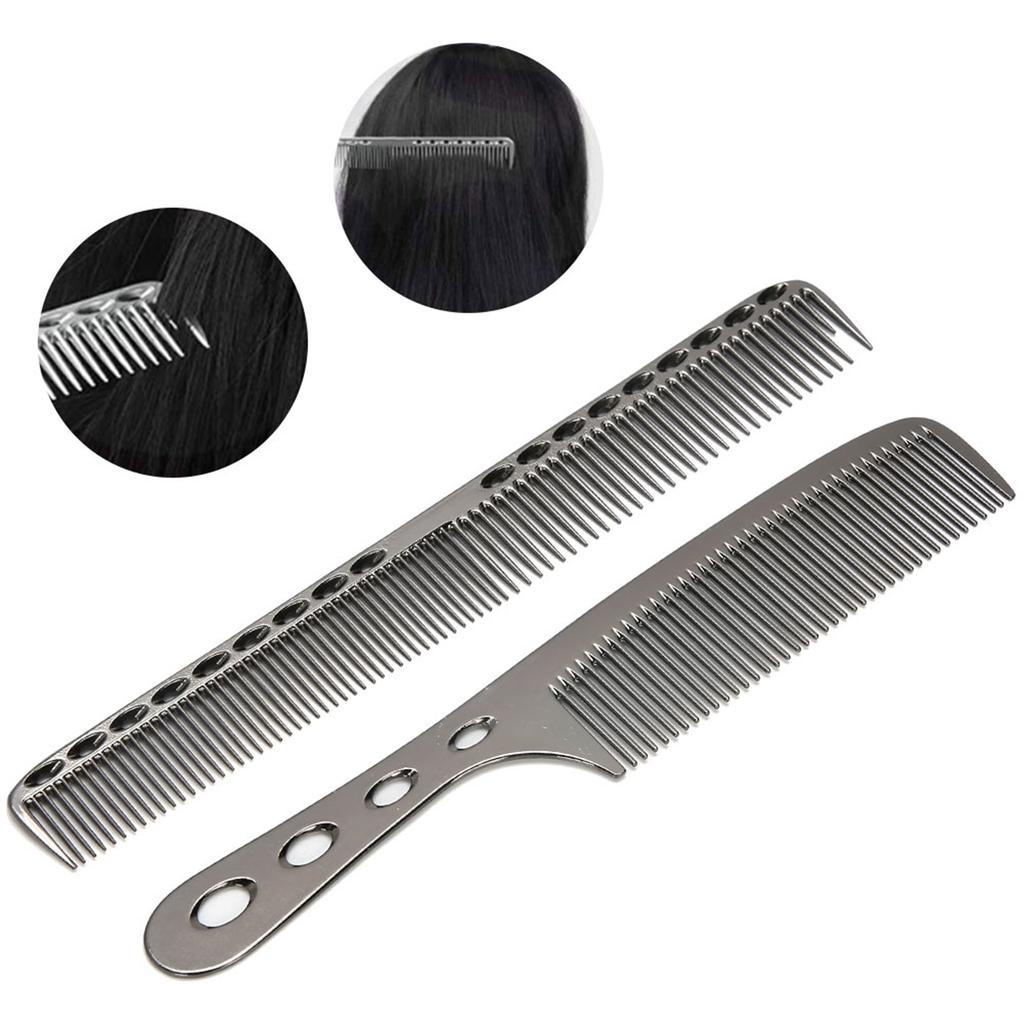 Przenośne Aluminiowe Grzebienie do Włosów Salon Antystatyczny Grzebień do Stylizacji Narzędzie Fryzjerskie