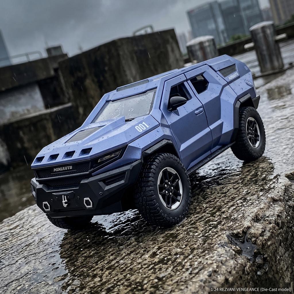 1:24 Rezvani Motors Vengeance Amerikanischer Premium Gepanzertes Geländewagen SUV Legierung Metall Druckguss Modellauto Simulation Miniatur Urlaub