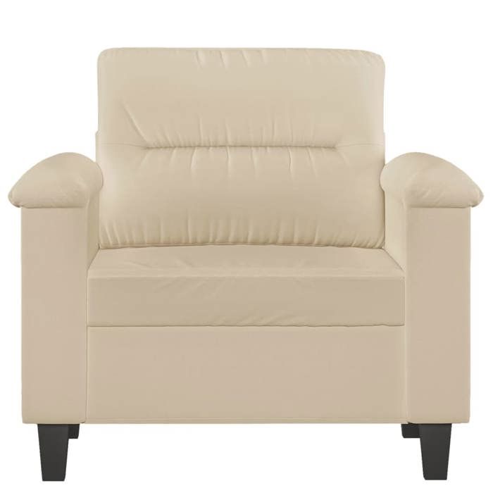 VidaXL Chaise de Canapé, Siège avec Accoudoirs et Dossier, Fauteuil TV avec Coussin, Meuble de Salle de Séjour, Moderne, 359553