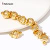 Wholesale 18k Gold Plated Brass Strong Magnetic Clasps For Bracelet Making Magnet End Clasp Connectors DIY Jewelry Making