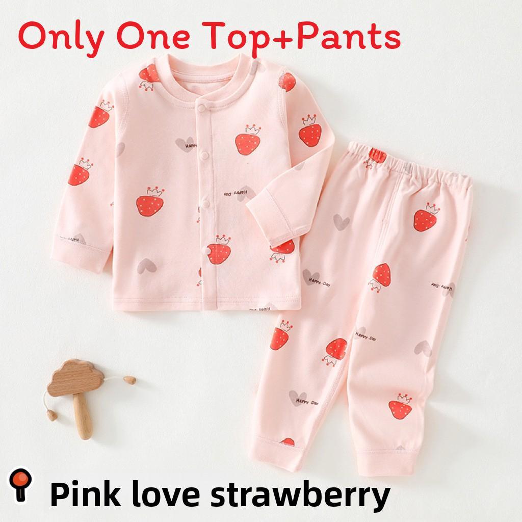 Childrens Cotton Pajama Set With Animal Prints For Newborns And Infants