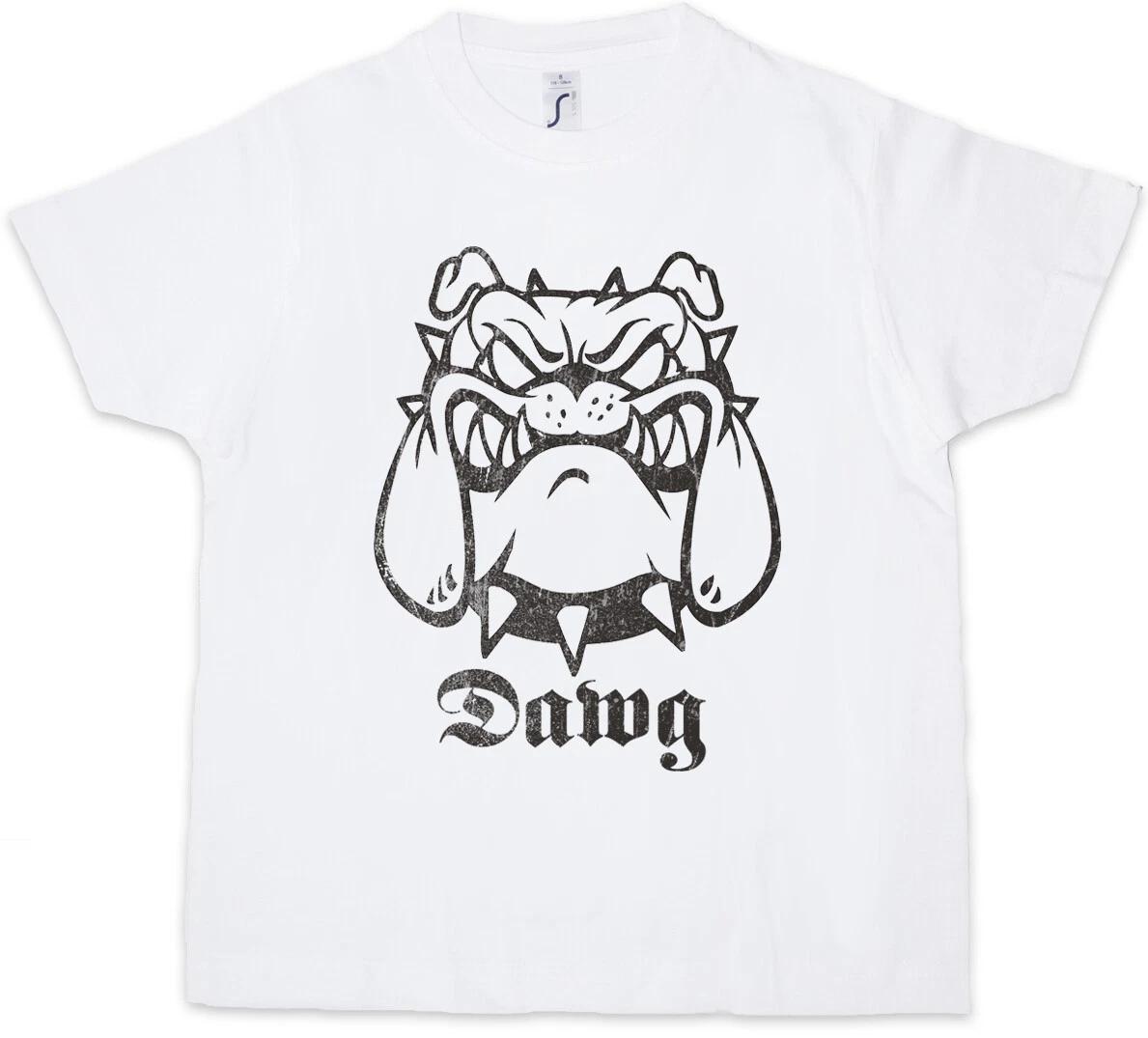 DAWG Kids Boys kids boys T-Shirt Bullterier Pitbull Fight Combat Dog Terrier Dog 130