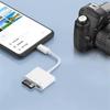 3 in 1 Hub Converter USB Type-C Adapter SD TF Card Reader White For Phone Laptop