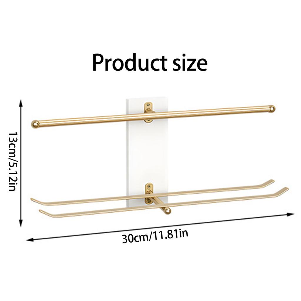Multi Purpose Hanging Jewelry Storage Rack Wooden Display Shelf For Earrings Rings Chains Bathroom Organization Tool