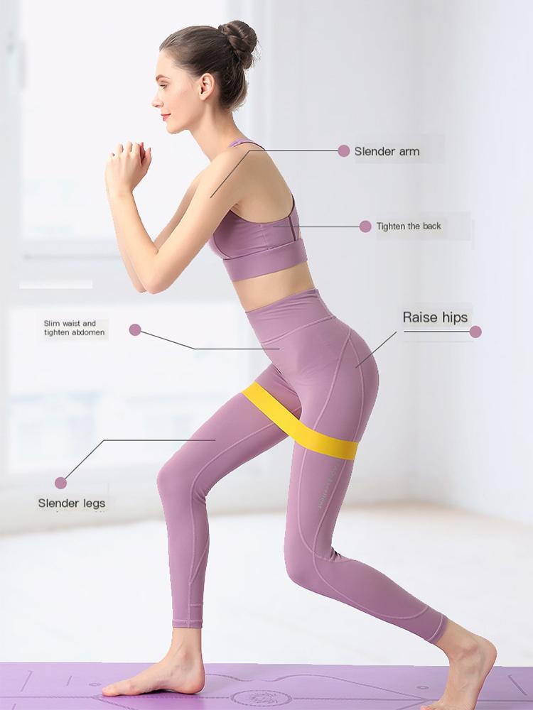 Yoga Tension Fitness Belt Elastic Resistance Belt Squat Butt Aids Tension Stretching Ring