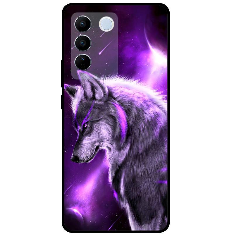 For Vivo V27E V2237 V27 Pro V2230 V 27 Case TPU Soft Silicone Marble Cat Shockproof Cases For Vivo V27 5G V27Pro Bag Funda Cover