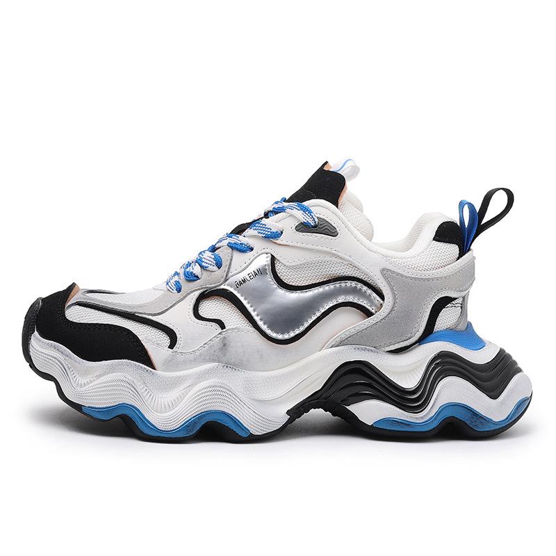 

Туфли для папы на платформе с большой волной. 24 парные потертые грязные туфли. Удобные, повседневные и универсальные кроссовки. Мужские и женские одинаковые стили. 40