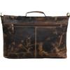 18 Inch Retro Buffalo Hunter Leather Laptop Messenger Bag Office Briefcase