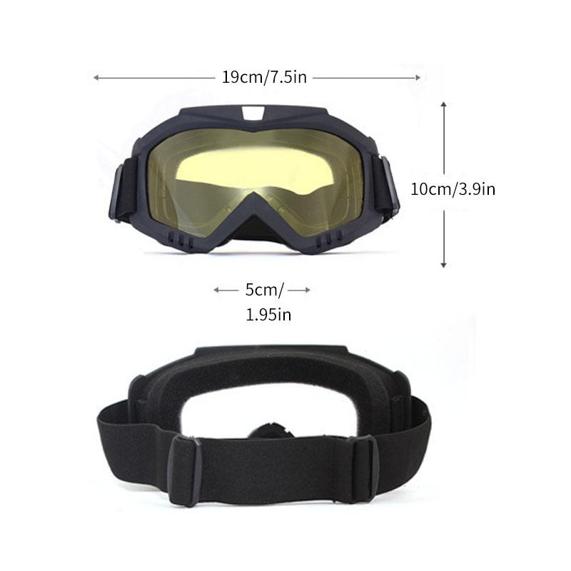 Bike Goggles Riding Ski Motion Goggles Racing Helmet Motocross Goggles Windproof Glasses for Adults