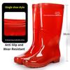 Men's Rain Boots, Medium-leg High-top Rain Boots, Quick-drying, Anti-tendon Soles, Wear-resistant and Non-slip Summer