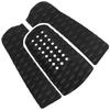 3Pcs Surfing Surfboard Anti Slip Traction Pad Tailpad Deck Grip (Black)