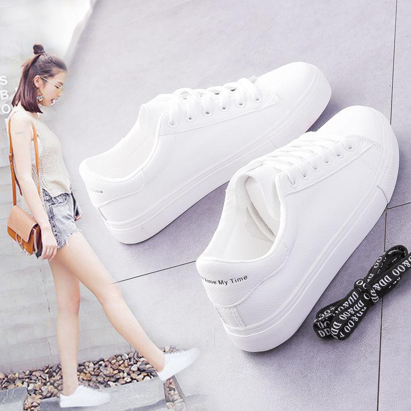 Little white shoes women's spring and autumn new fashion flat baseplate shoes student breathable women's shoes single shoes casual white shoes