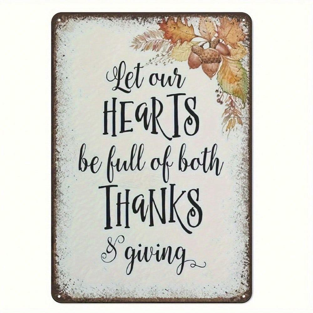 Metal Wall Sign Vintage Decor 20x30cm