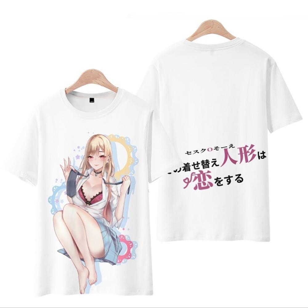 Anime Manga My Dress Up Darling Trička 3D tisk Muži Žena Tričko pro volný čas Streetwear Nadměrná velikost Harajuku Dětské topy Trička Oblečení