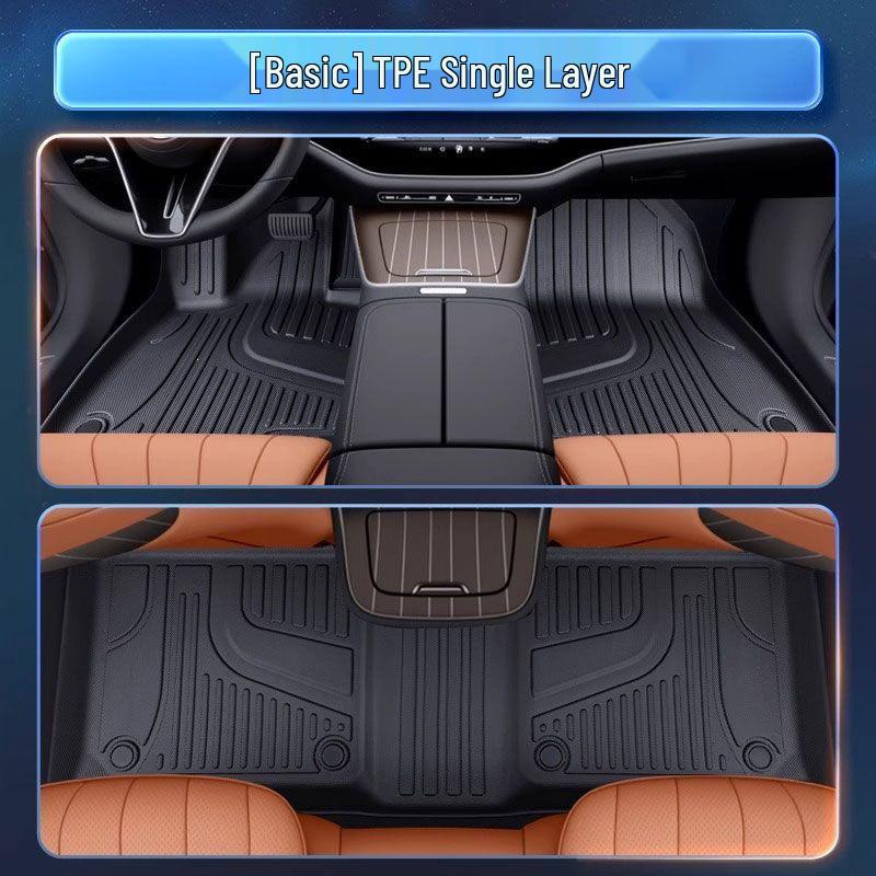 Compatible Car Floor Mats for Volkswagen Passat Pro, Lingyu, and More (Full Surround) TPE Luxury Custom Floor Mats for Five Seats