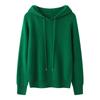 Women's Slim Fit Hooded Wool Cardigan Sweater - Knitted Long Sleeve Versatile Pullover Base Layer