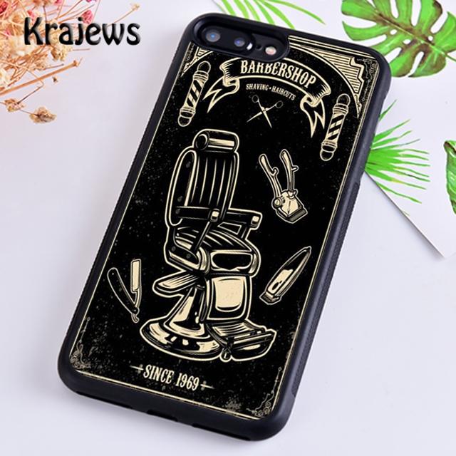 Krajews Love Barber Life Husa moale pentru telefon pentru iPhone 14 5 SE 6s 7 8 plus 11 12 13 pro X XR XS max Samsung S21 S22ultra Plus
