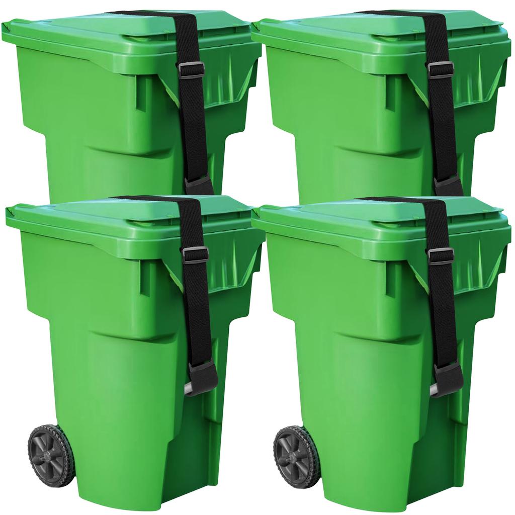 Trash Can Lid Lock  Garbage Strap Adjustable 76-130mm Outdoor Proof Trash Can Strap For Preventing Animals Squirrels Dogs Bears
