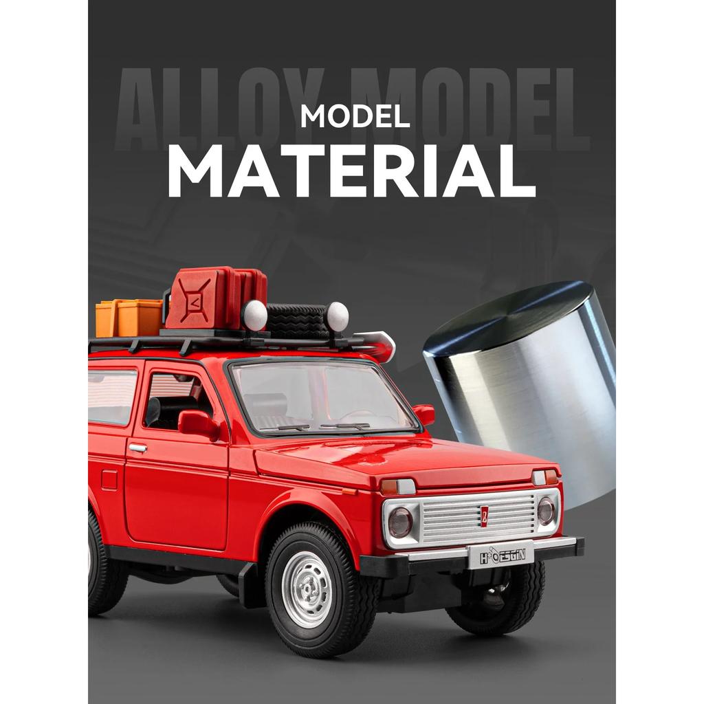 1/24 Russische LADA NIVA WILD VERSION Legierung Auto Modell Sound und Licht Pull-Back Kinderspielzeug Sammlerstücke Geburtstagsgeschenk