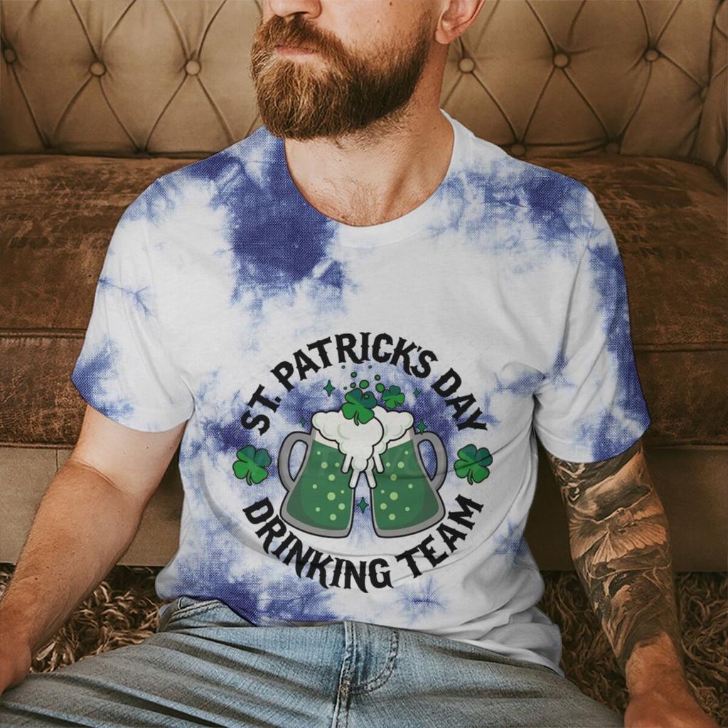 St Patricks Day Drinking Team Tshirt Funny Irish Drinking Team Unisex Tshirts Happy Go Lucky Green Beer Unisexs Clothes