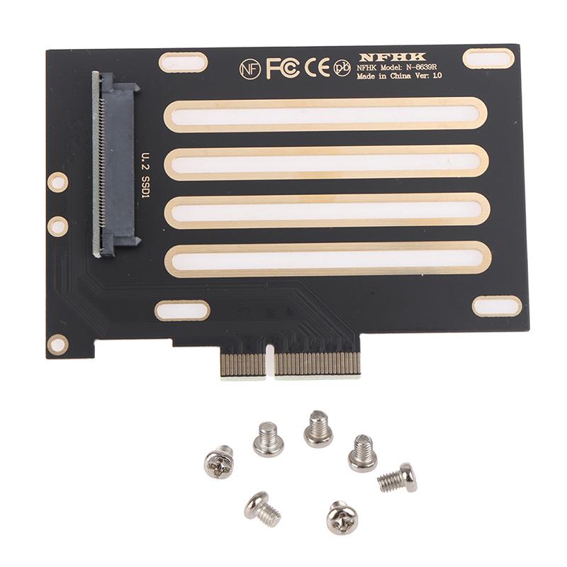 U.2 Sff-8639 To Pci-E X4 3.0 Riser Card Sff-8639 To Ssd Extension Adapter