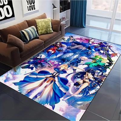 Fate Grand Order FGO Carpet Rug for Living Room Bedroom Home Sofa Decoration,Kids Play Non-slip Floor Mat