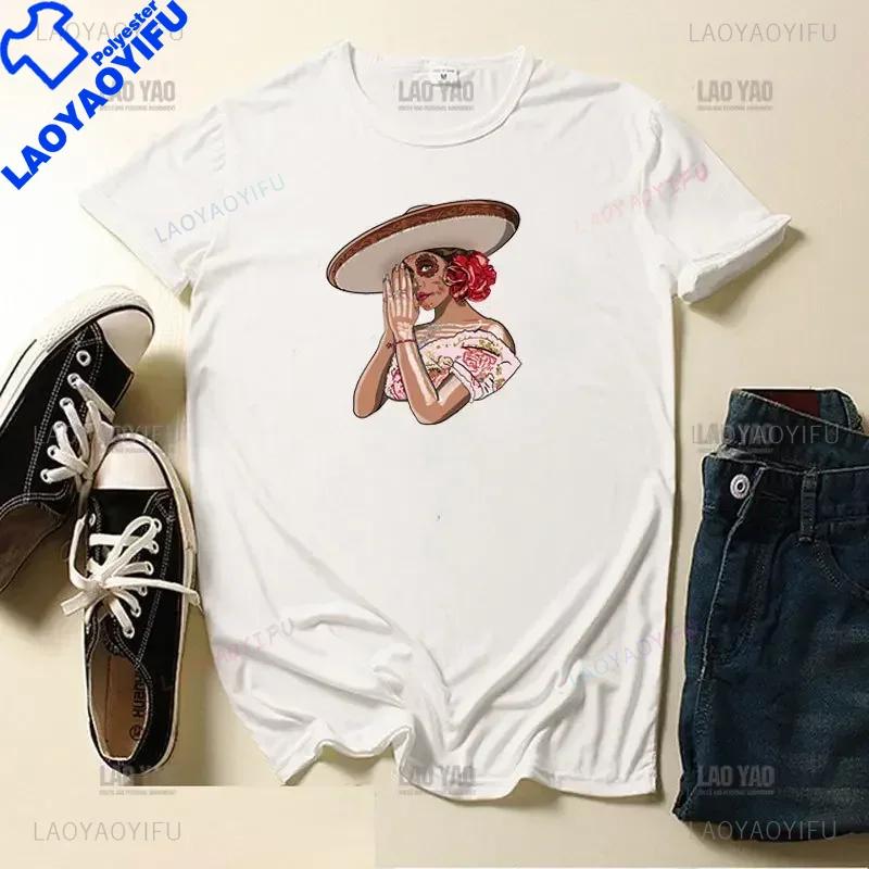 Skull Day Of The Dead Graphic T Shirts Skeleton Unisex Tshirts Mexican Heritage Flowers Black Tops Casual Kawaii Funny Clothes