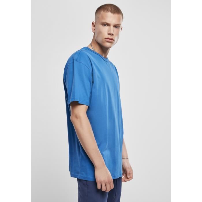 T-shirt Oversized - Urban Classics - Bleu - 100% Coton - Manches Courtes - Col Arrondi