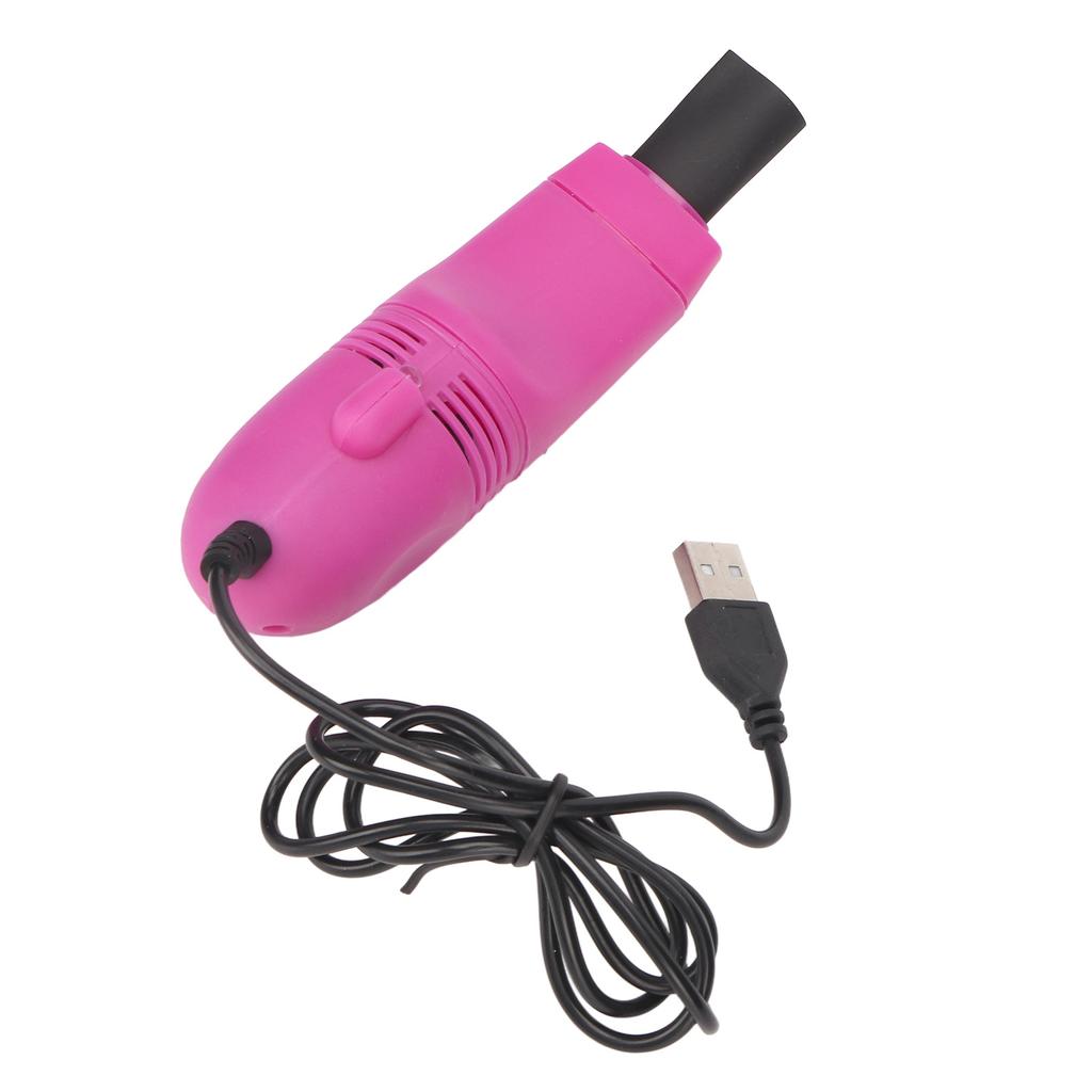Mini čistič klávesnice Ruční Mini USB vysavač s velkým sáním pro nehtové umění Počítač Růžově červená
