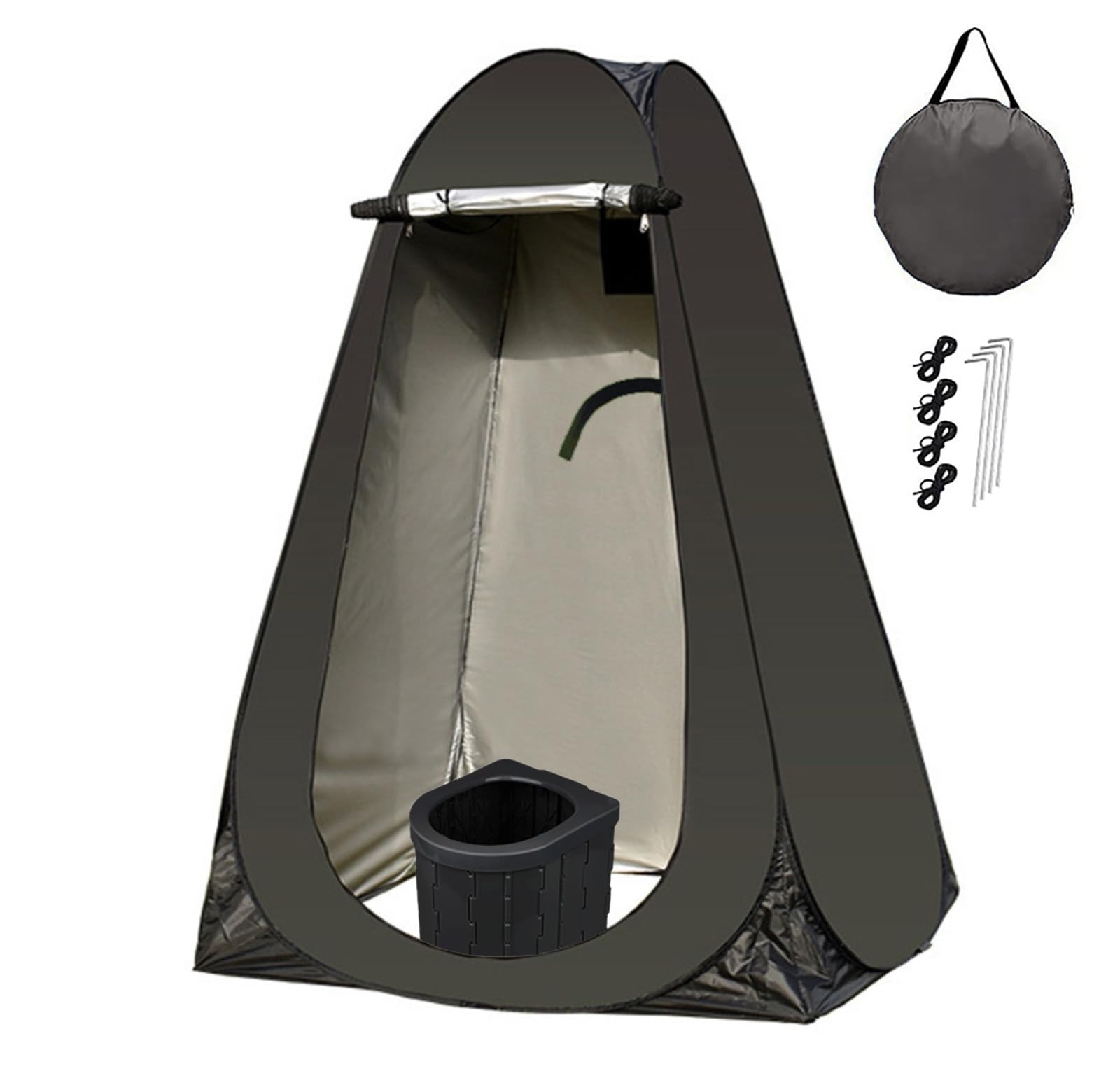 

tent portable toilet outdoor disaster prevention portable disaster prevention temporary privacy tent [LifeRed] One-person & set, camping, goods, чёрный