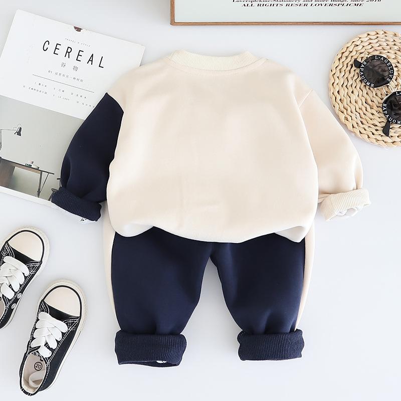 Jungen Set Herbst Baby Kinderkleidung Koreanischer Rundhals Lässiger Stil Niedlich Jungen und Mädchen Frühling und Herbst Zweiteiliges Set