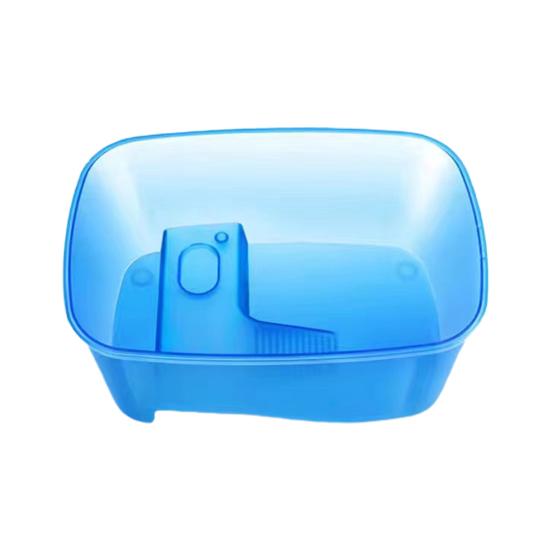Stable Reptile Feeding Box with Basking Platform High Transparency Turtle Breeding Box with Rest Diving Crawling Incubation Area Aquarium Supplies
