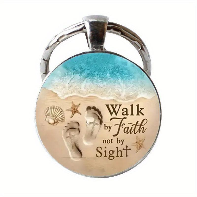 JW Alphabet He Will JWORG Time Gemstone Keychain JW Keyring Jesus Keychain