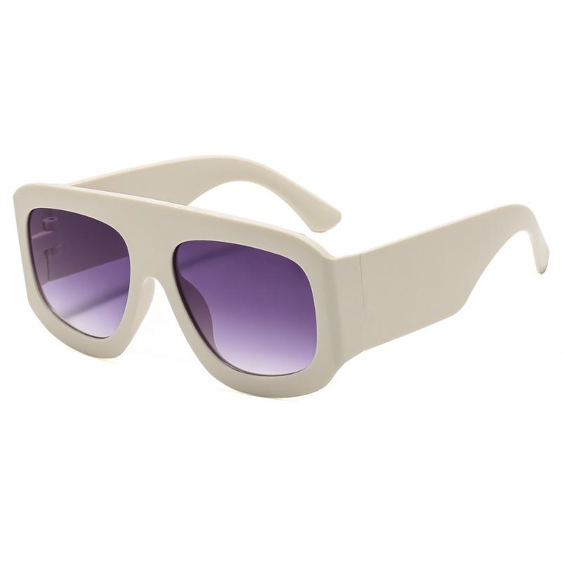 Oversized Thick Frame Aviator Sunglasses Fashion Cool Unisex Sun Glasses