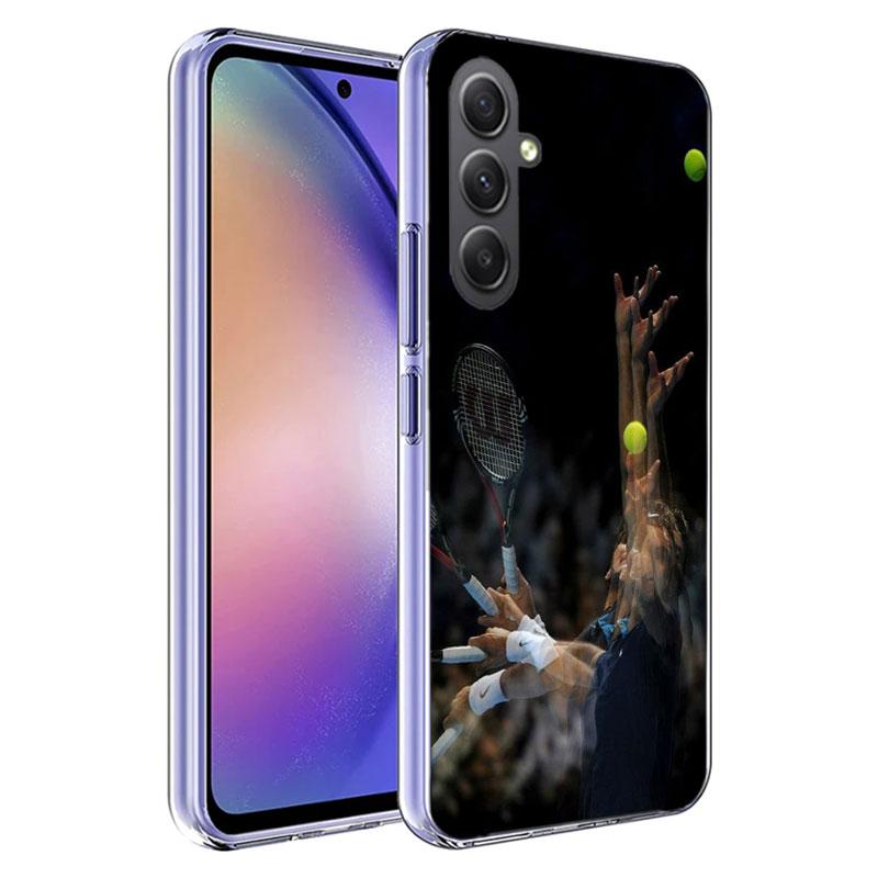 Tennis Racket Tennis Ball Phone Case for Samsung A17 A37 A57 A07 A16 A26 A36 A56 A06 A02S A12 A22 A32 A52S A04S A14 A24 A34 A54