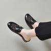 Flat-bottomed Slippers Women's Outer Wear Summer New Bag Head Mesh Sandals Round Head Square Buckle Low-heeled Slippers Lazy Drag